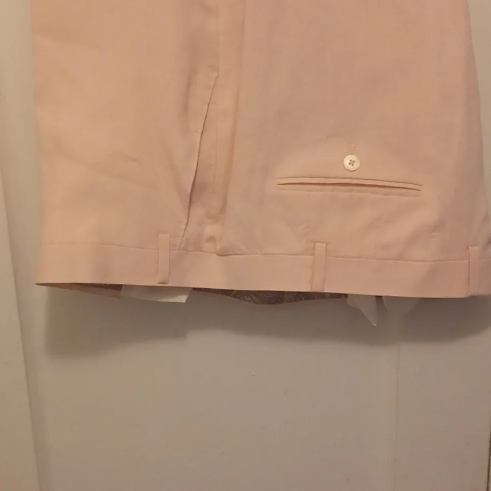 Mens Lauren Ralph Lauren 100% Pink Linen Pants - Picture 4 of 4